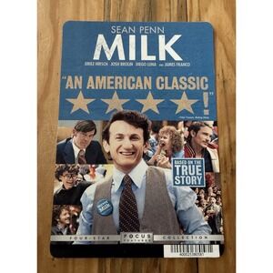 MILK - BLOCKBUSTER VIDEO BACKER CARD 5"X8" Sean Penn